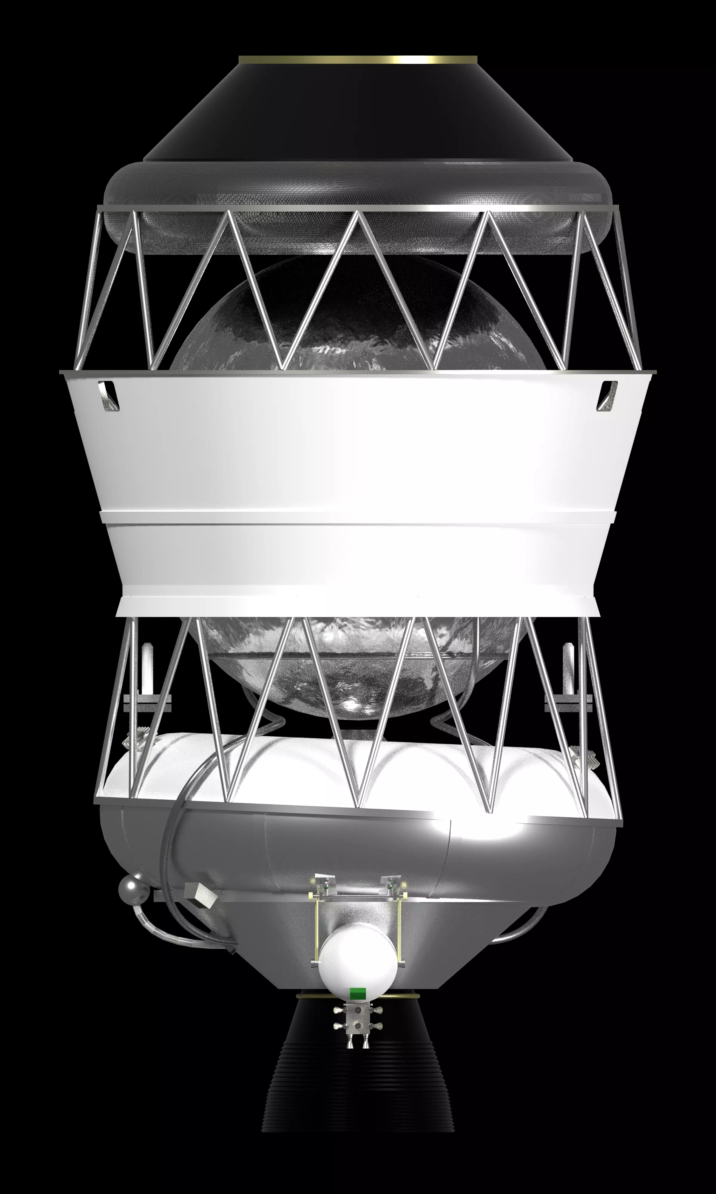 Blok DM upper stage 3D model