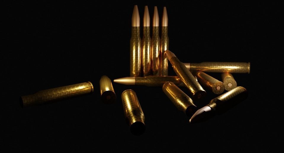 Ammo browning 3D model_3