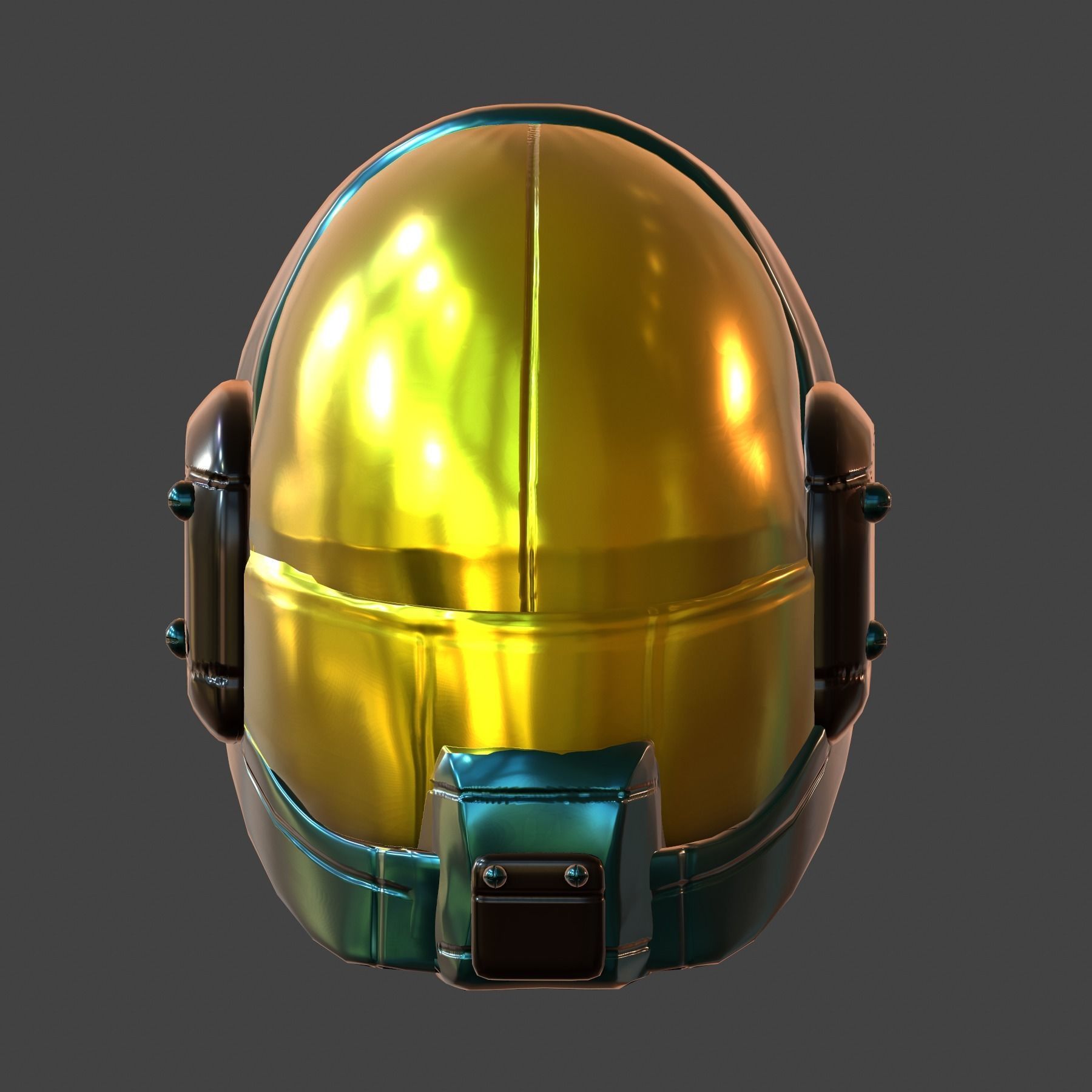 Helmet plastic mask protection Low-poly 3D model Low-poly 3D model_3