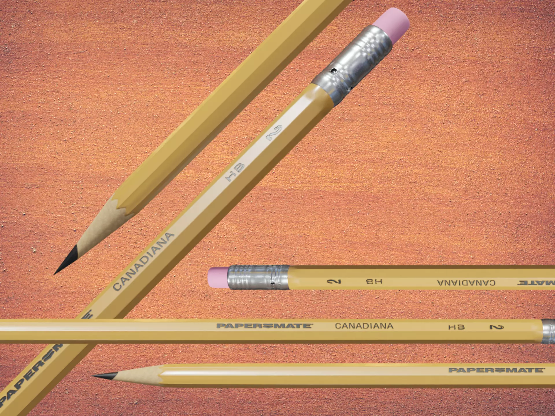 Generic HB Pencil 3D model_0