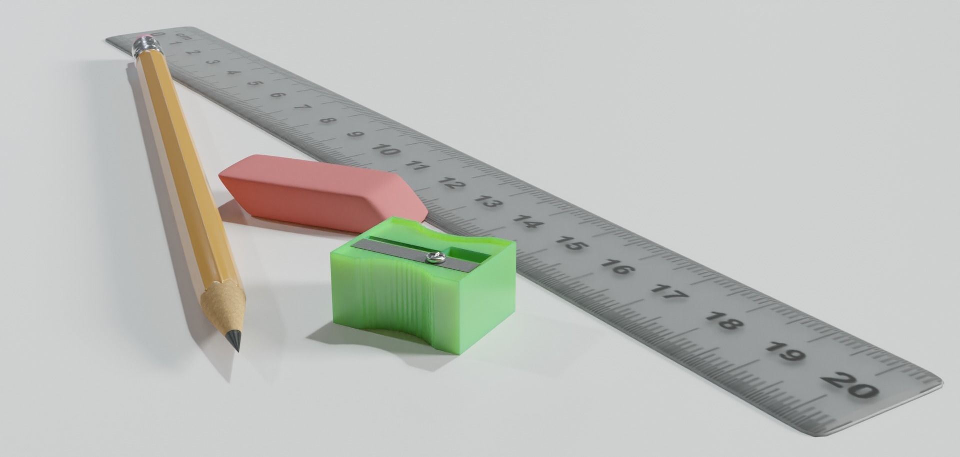 Generic HB Pencil 3D model_3