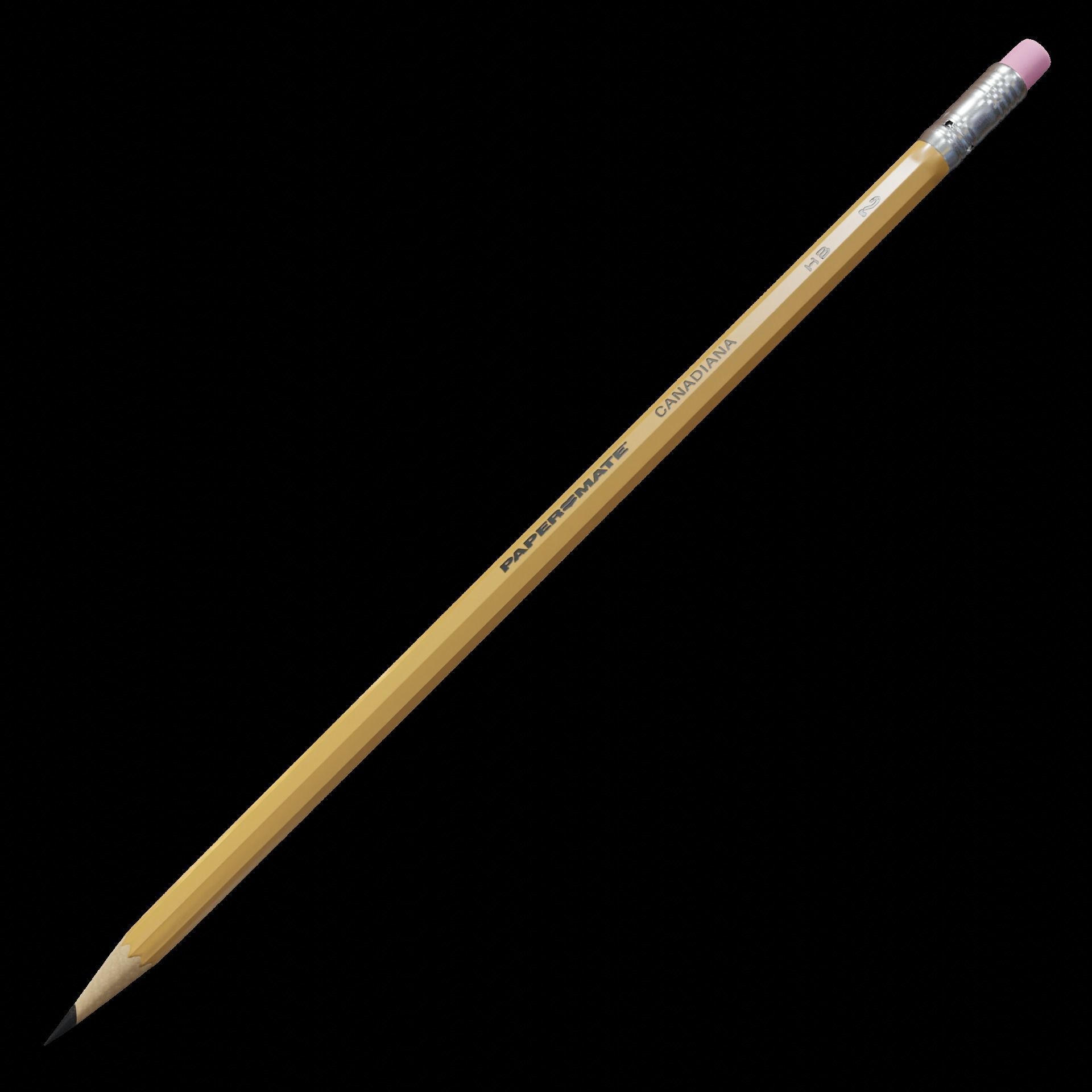 Generic HB Pencil 3D model_1