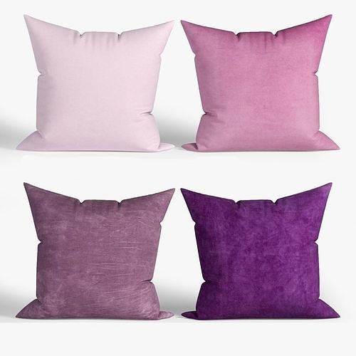 Decorative pillows  set 029 3D model