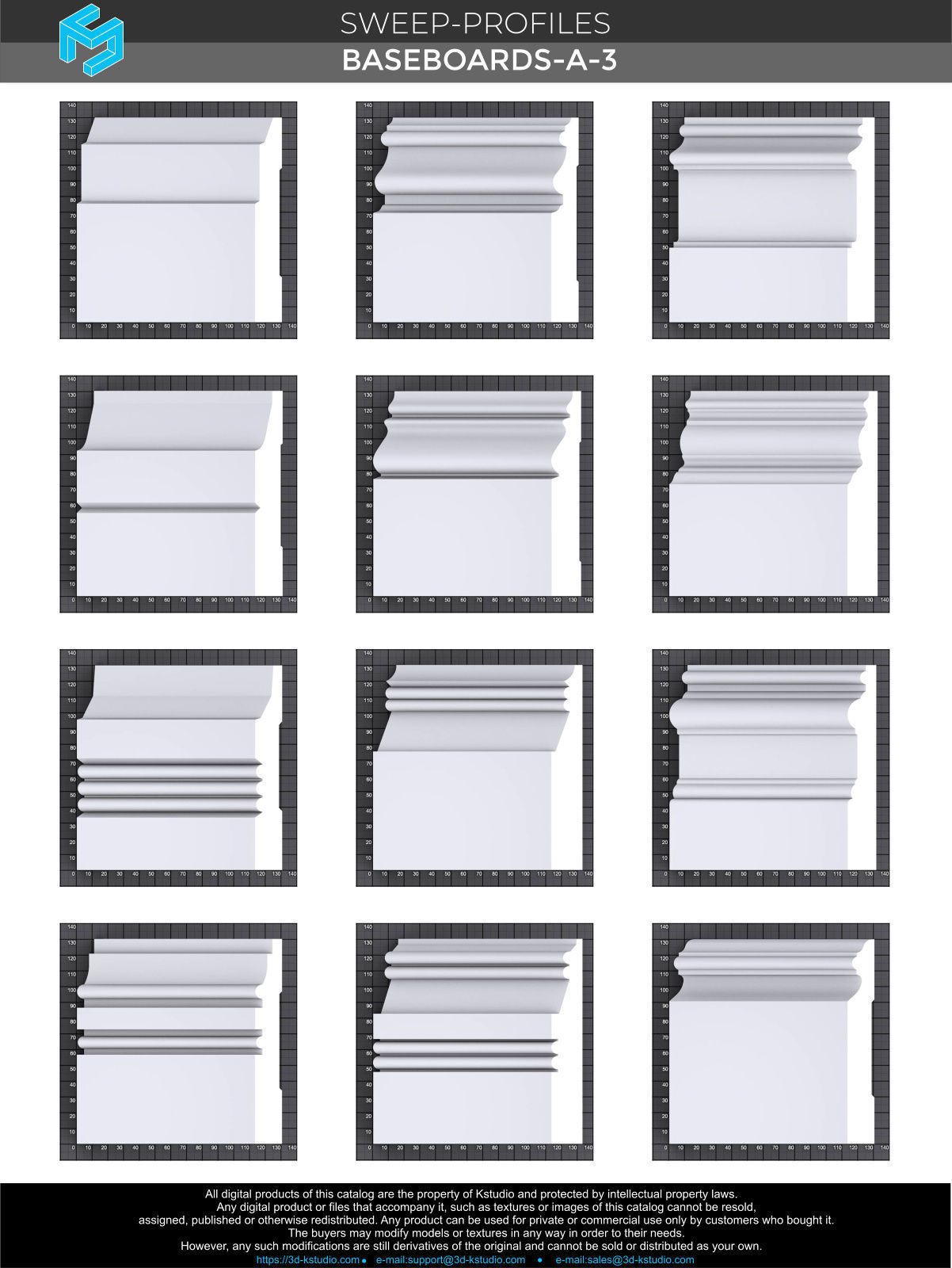 Architectural moldings - Baseboards-A 3