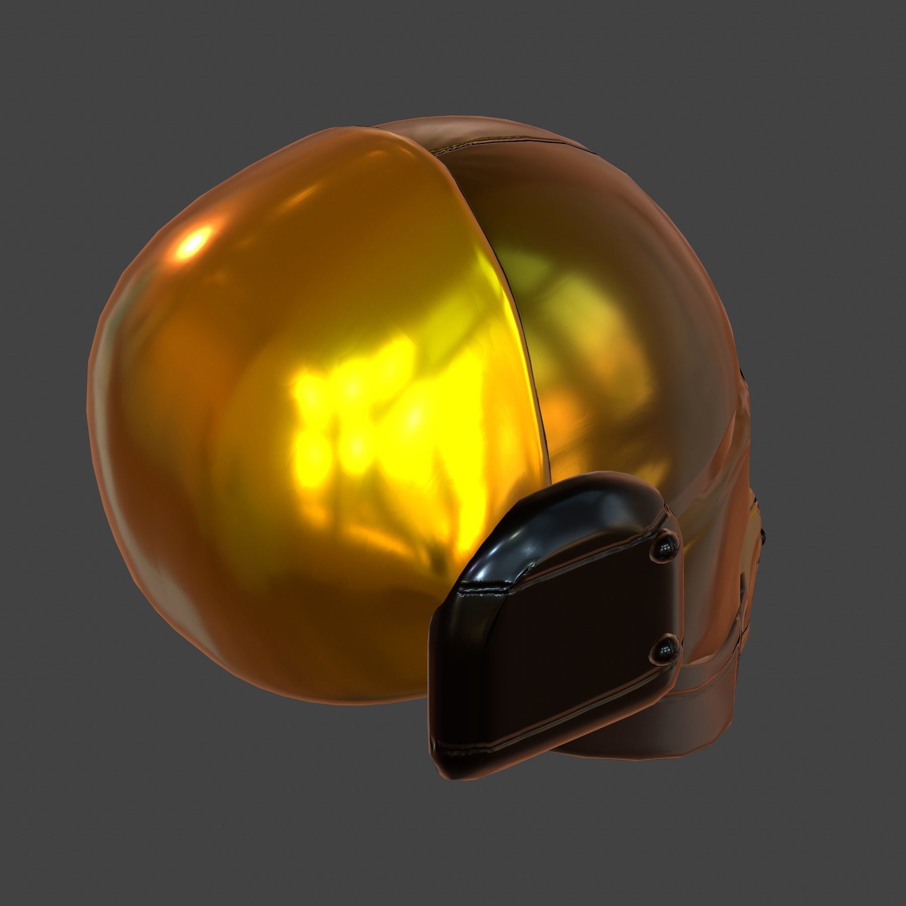 Gas mask helmet 3d model scifi Low-poly Low-poly 3D model_5