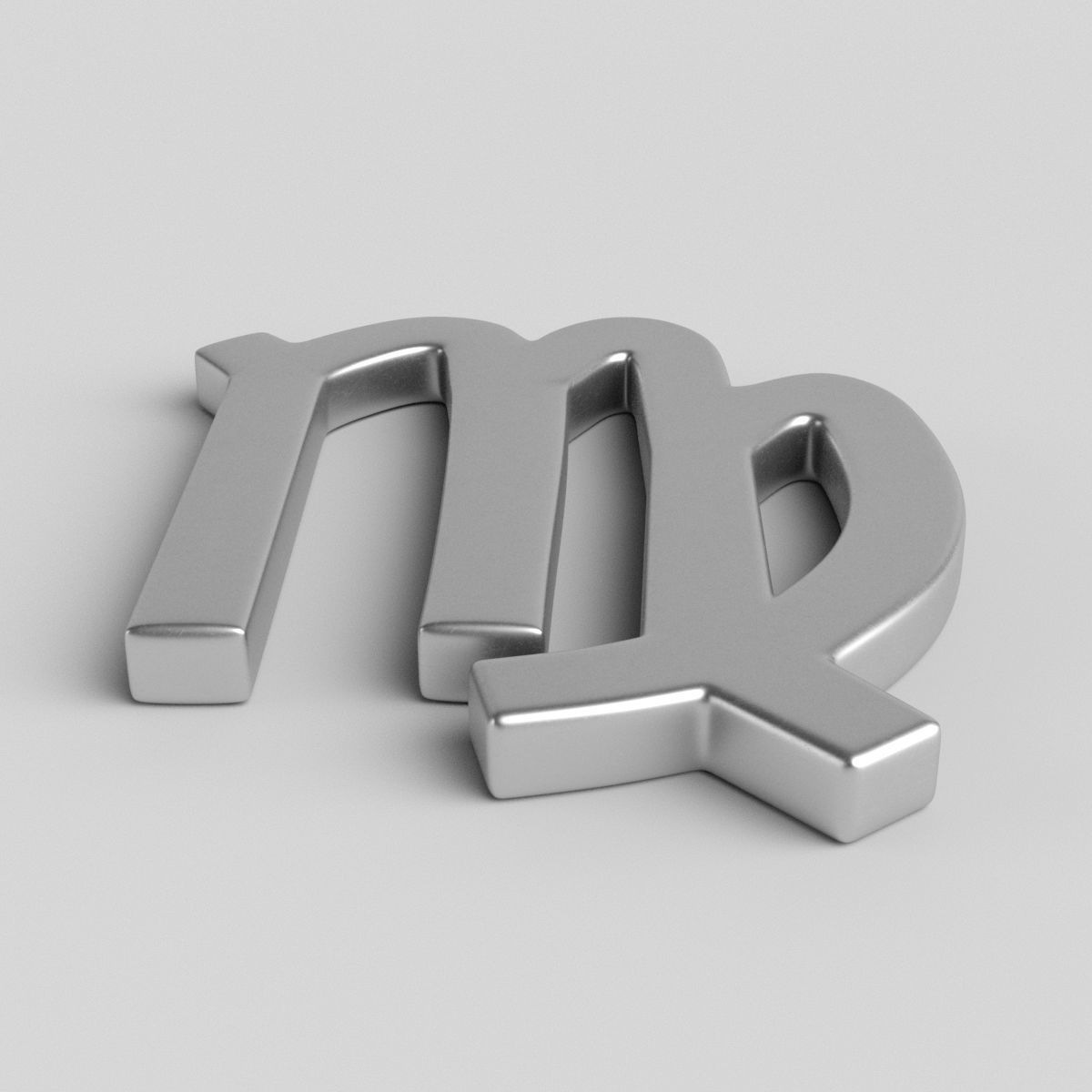 Virgo Sign 3D model_1