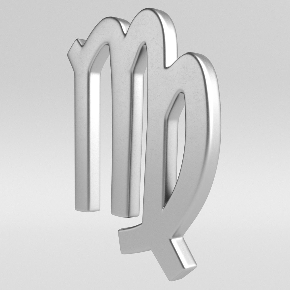 Virgo Sign 3D model_2