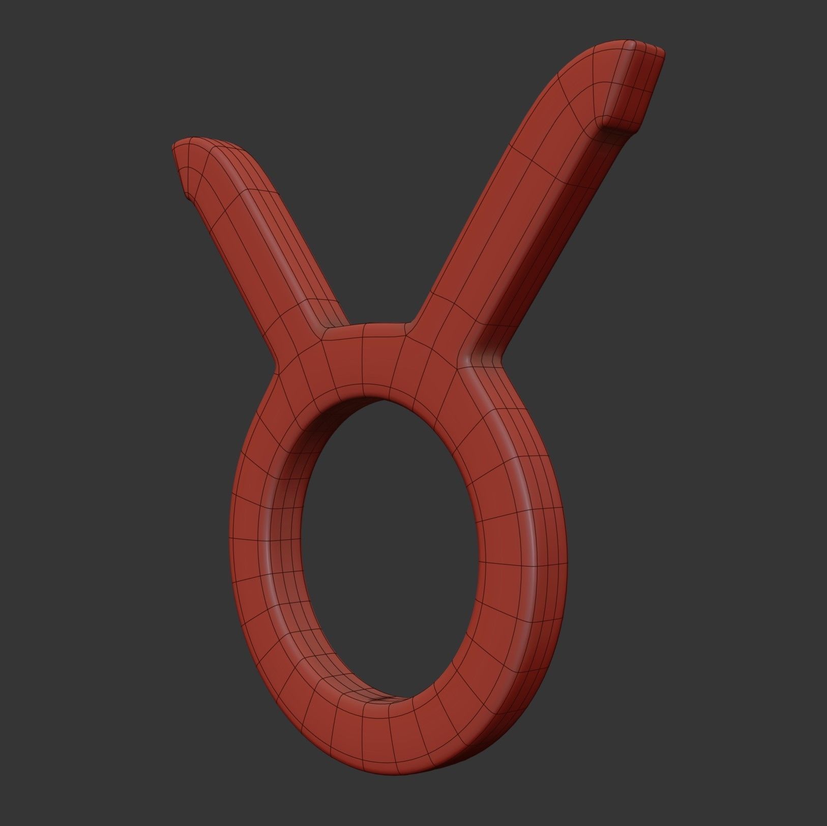 Taurus Sign 3D model_6