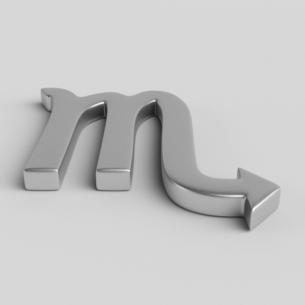 Scorpio Sign 3D model_1