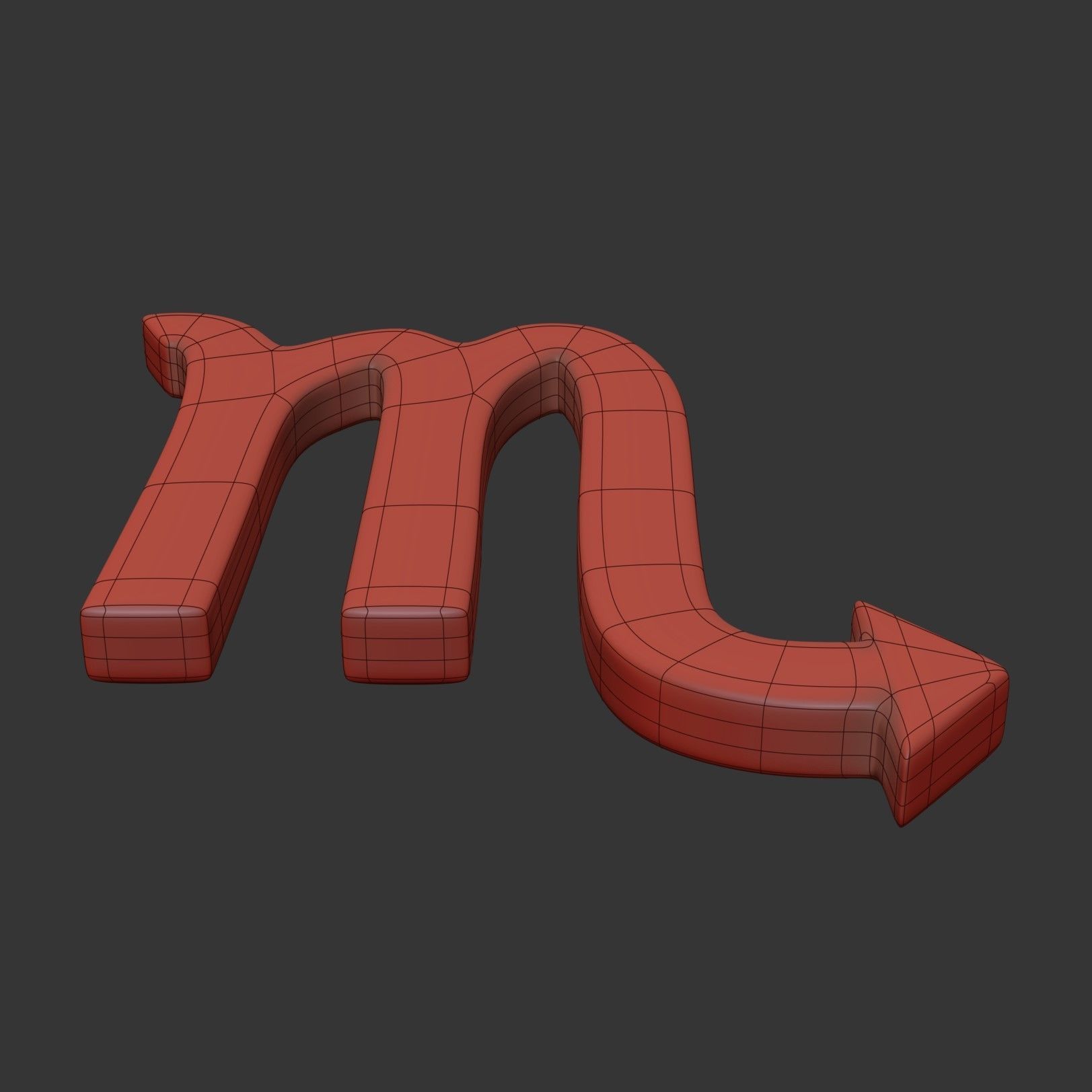 Scorpio Sign 3D model_5