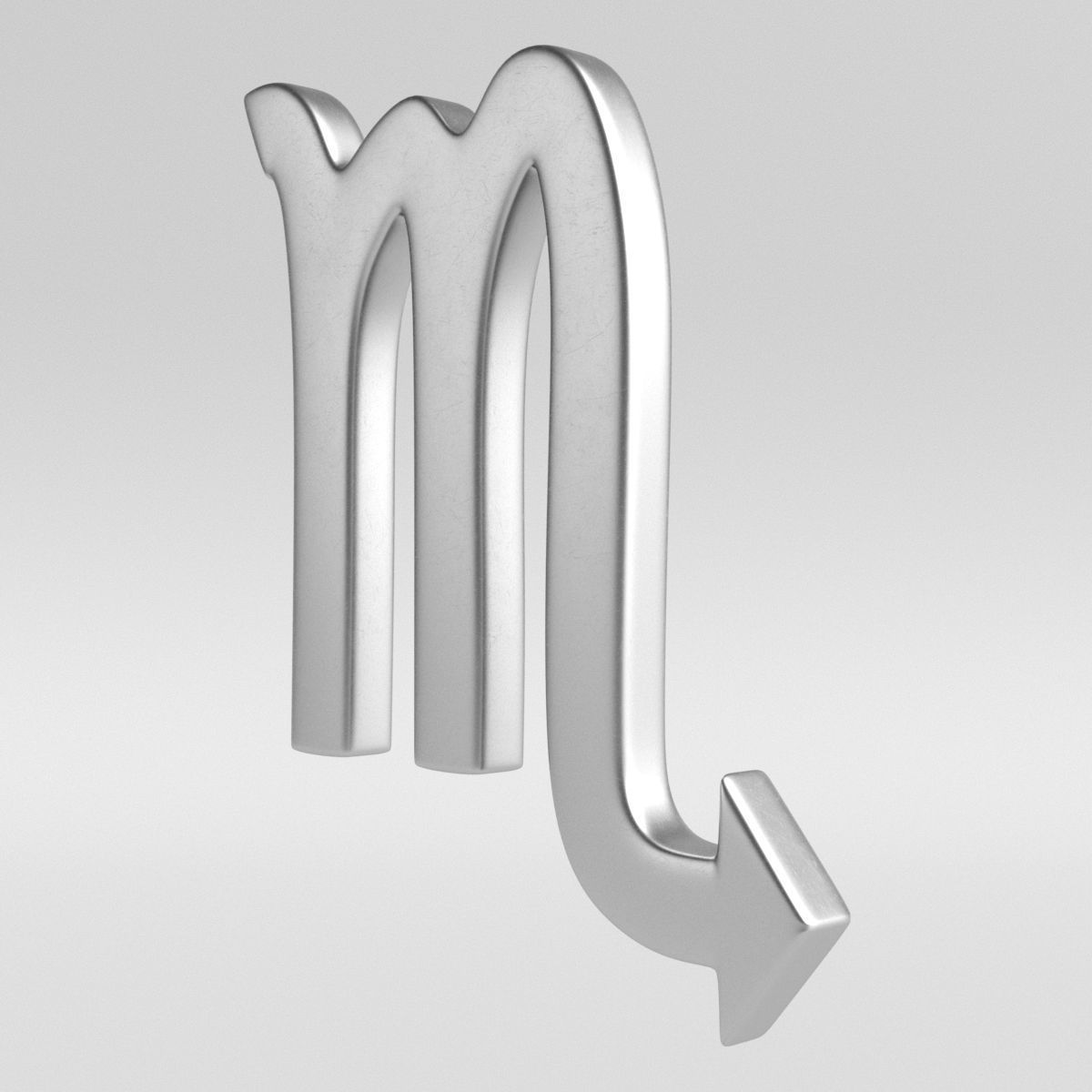 Scorpio Sign 3D model_2
