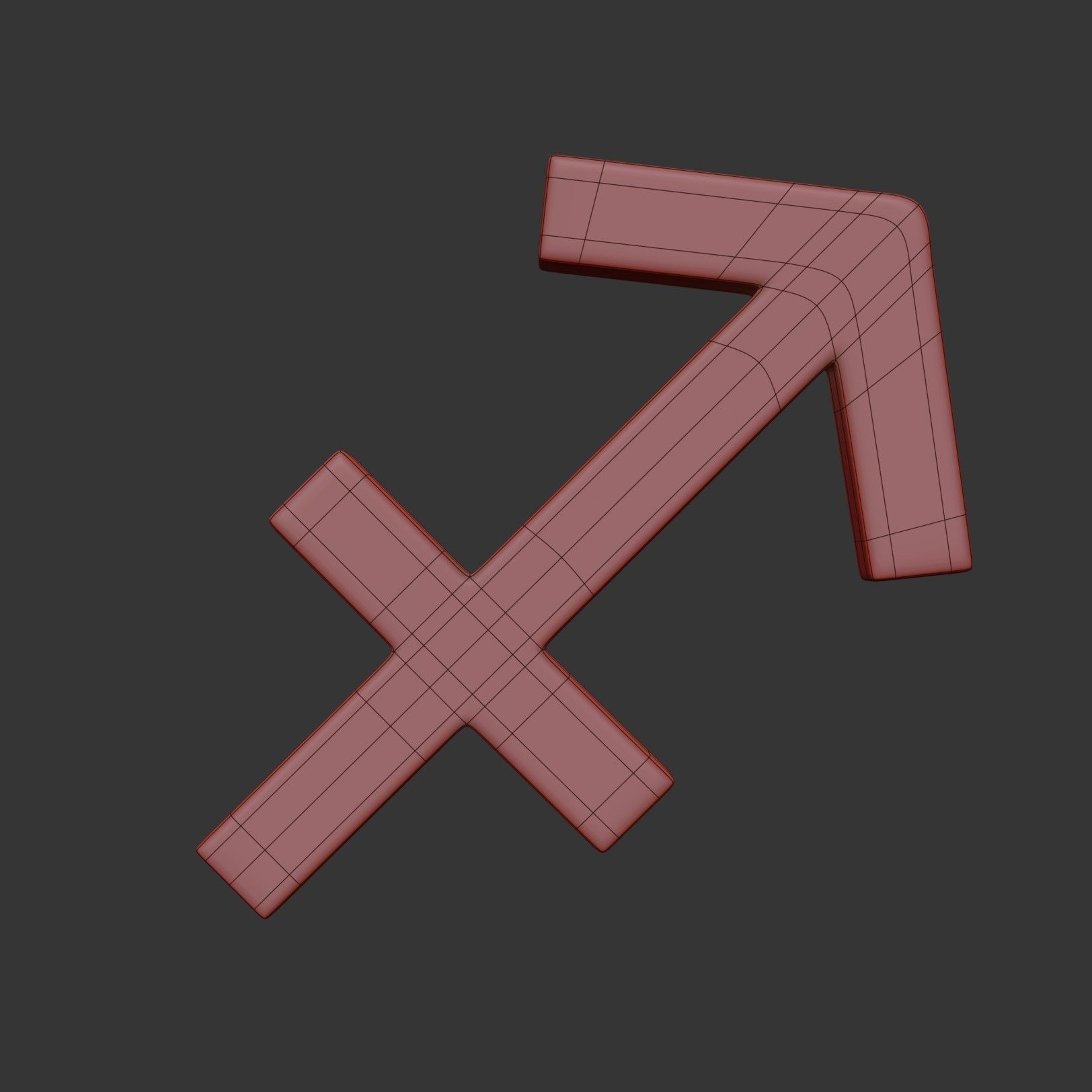 Sagittarius Sign 3D model_4
