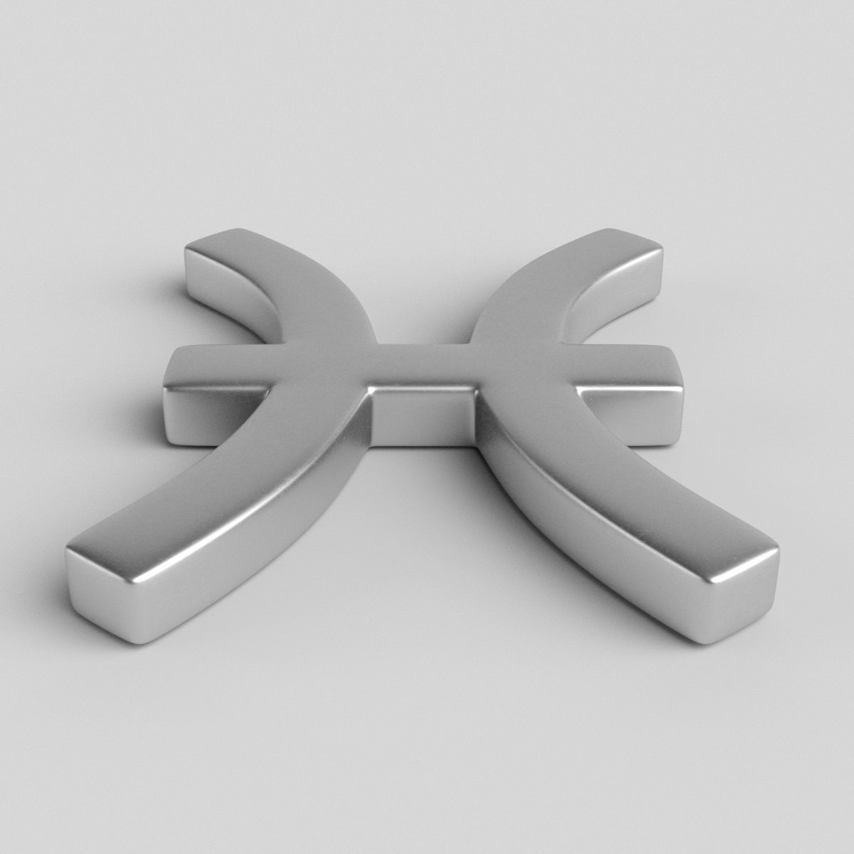 Pisces Sign 3D model_1