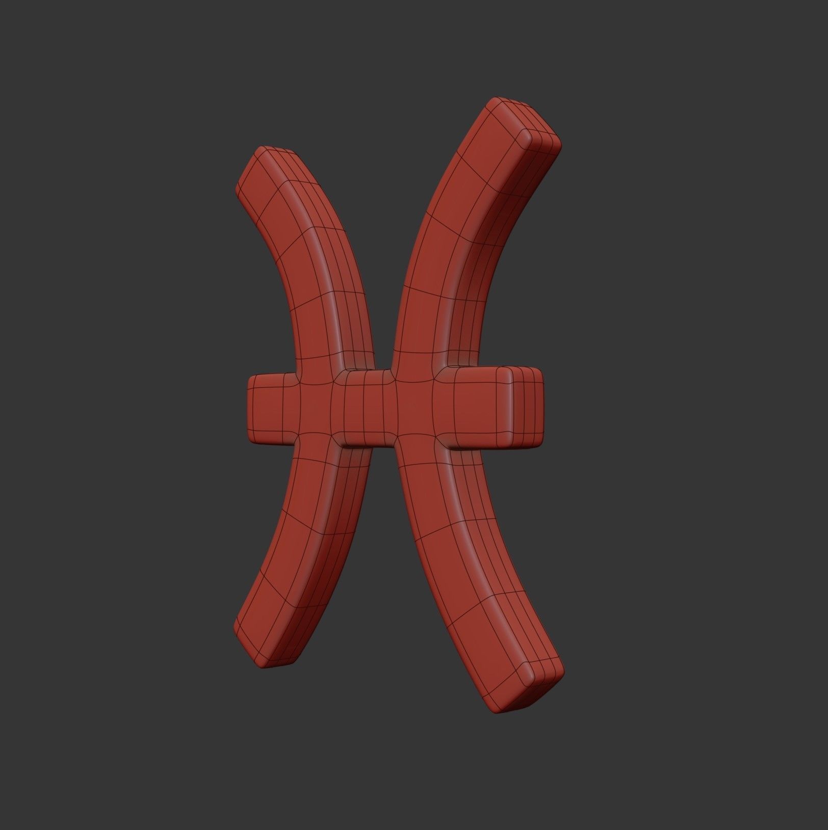 Pisces Sign 3D model_7