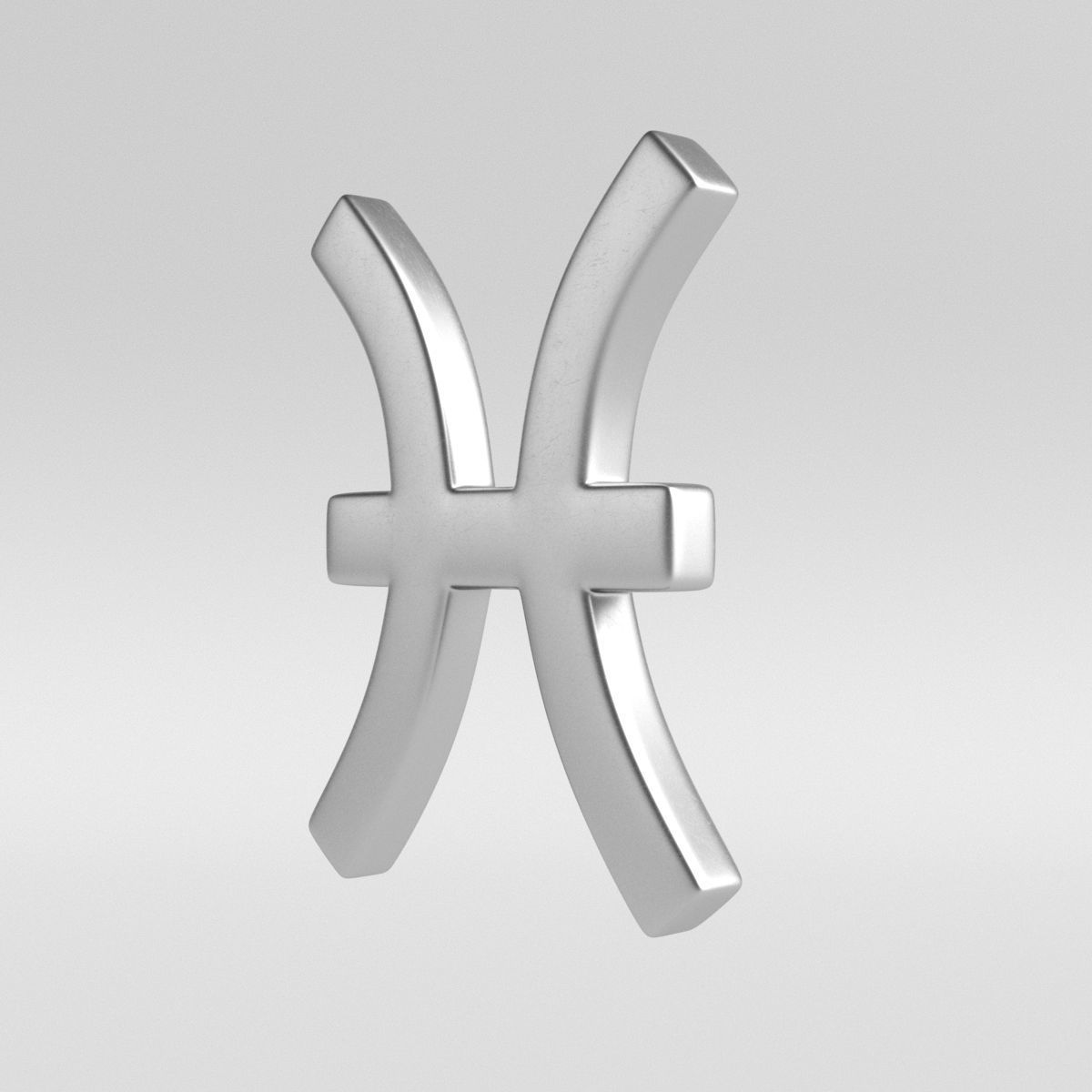 Pisces Sign 3D model_2