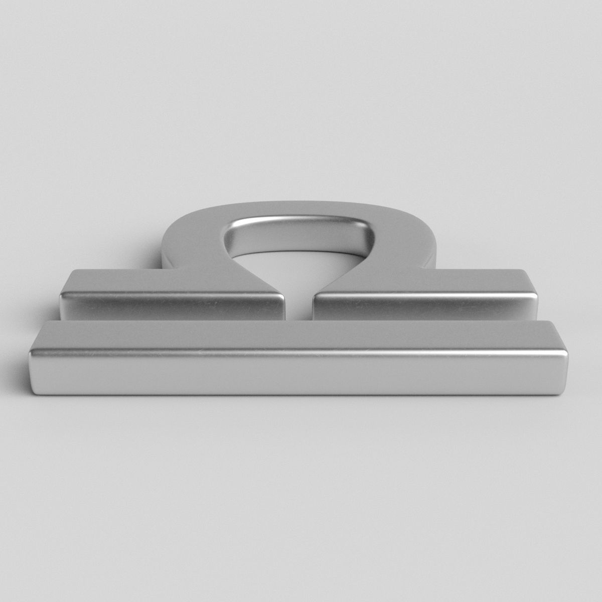 Libra Sign 3D model_1