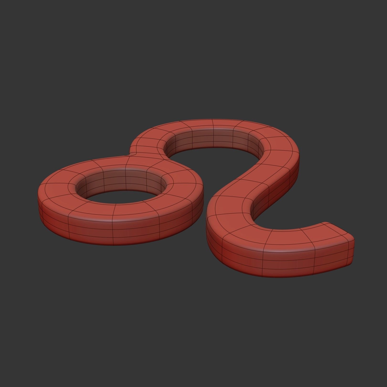 Leo Sign 3D model_5
