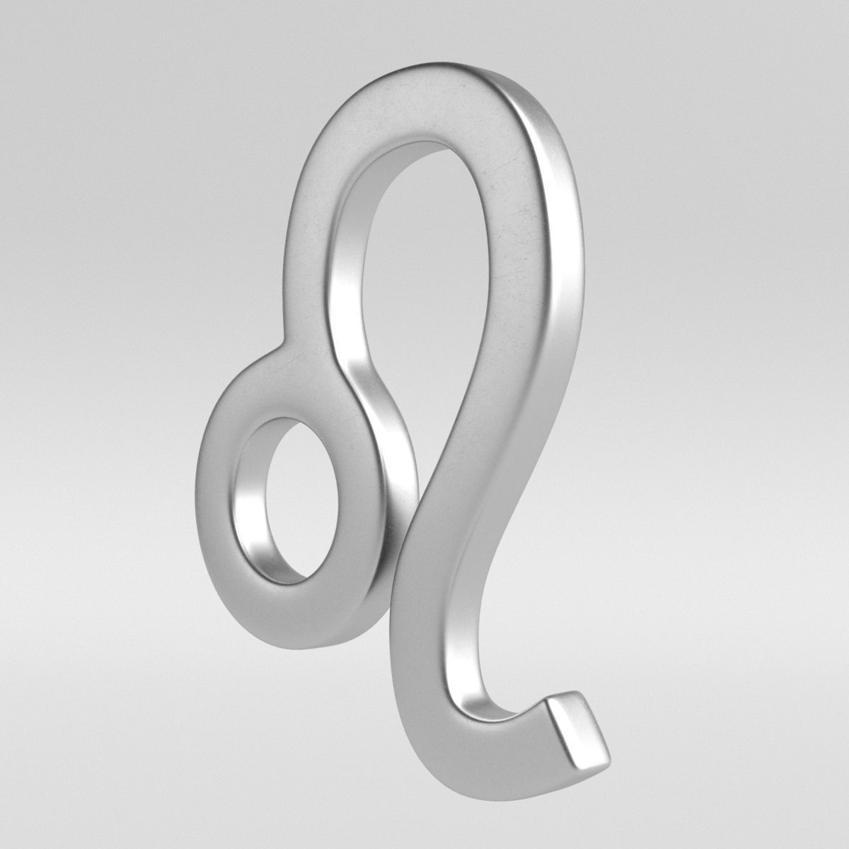 Leo Sign 3D model_2