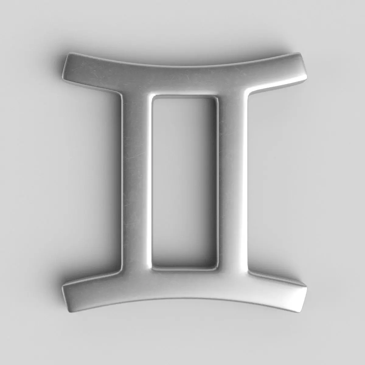 Gemini Sign 3D model_0