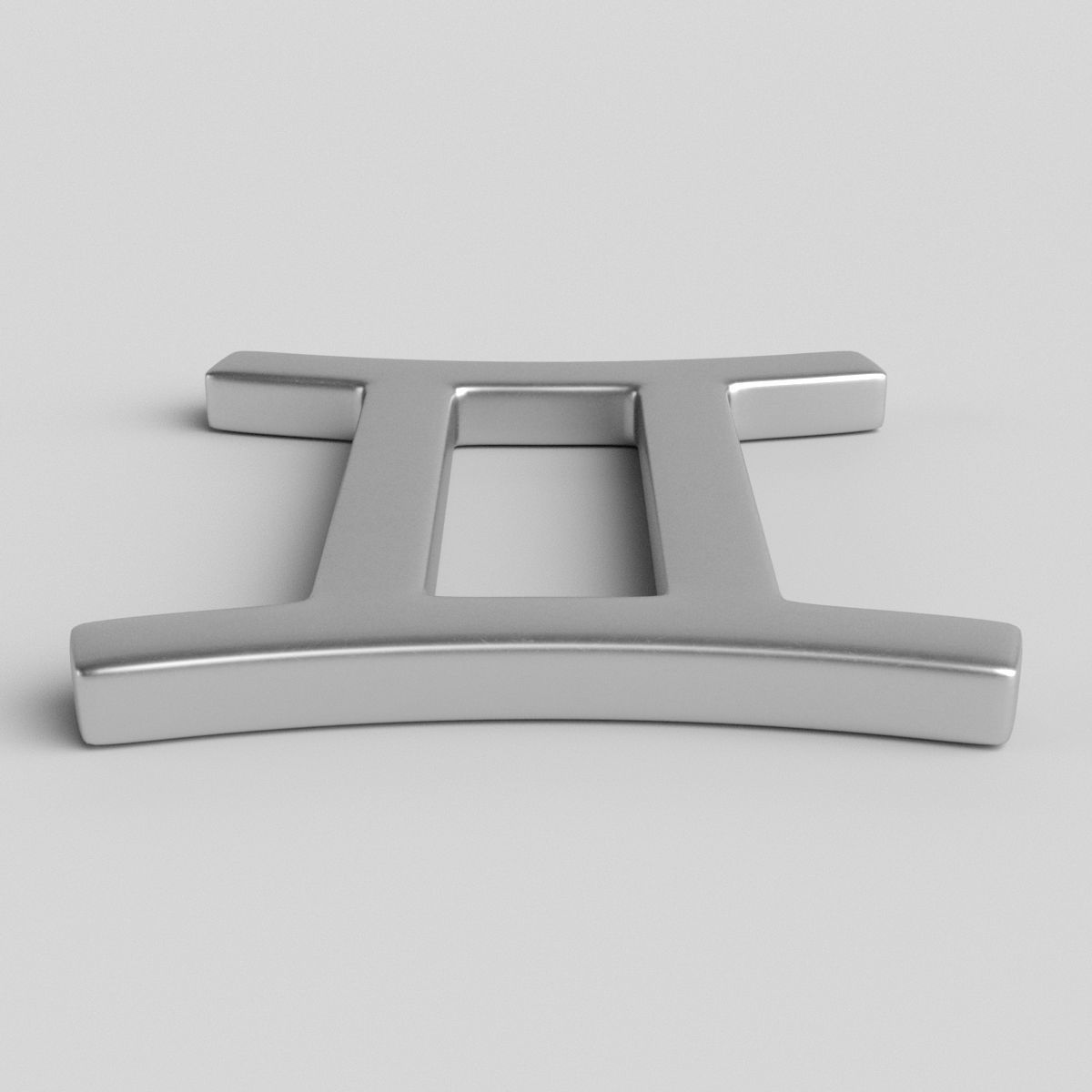 Gemini Sign 3D model_1