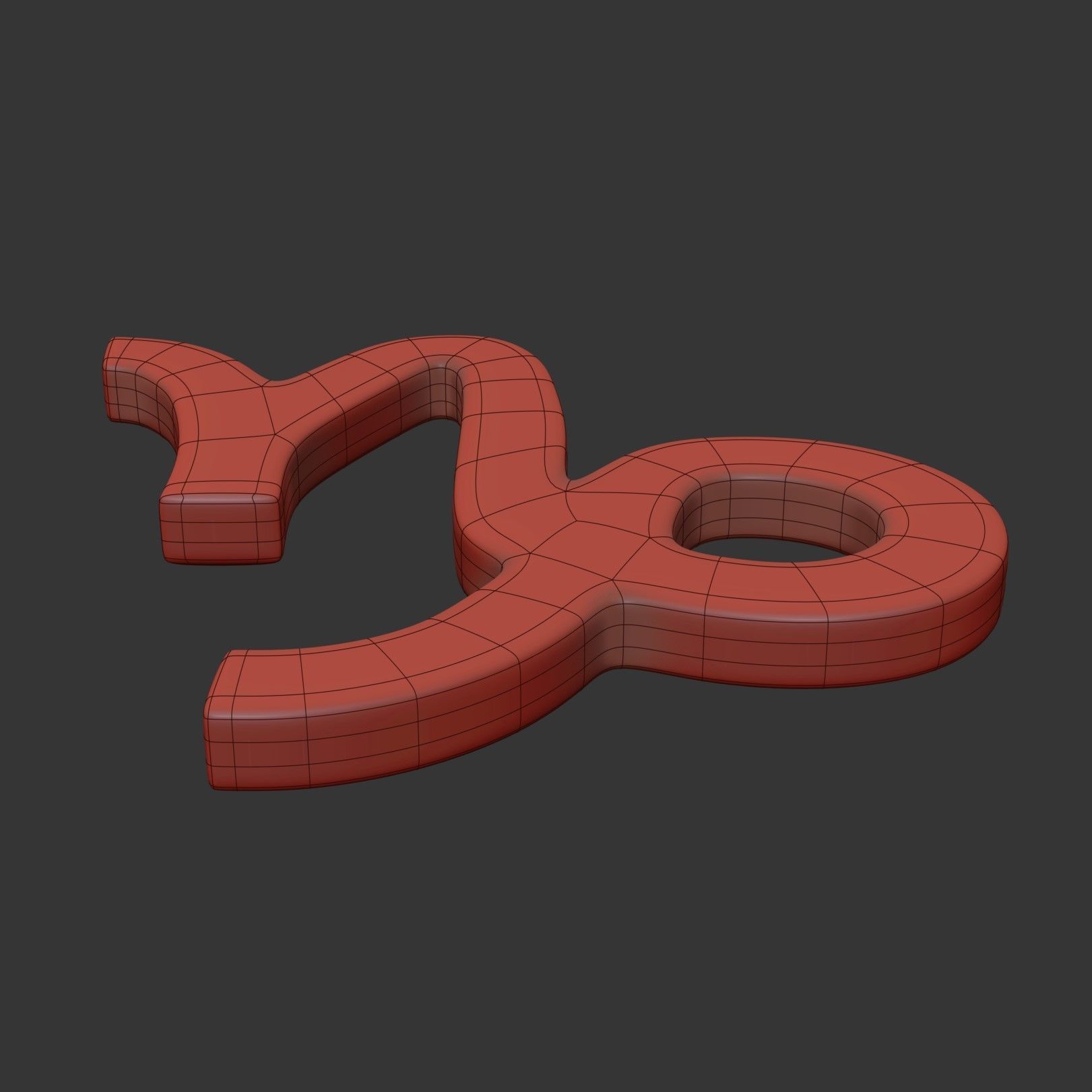 Capricorn Sign 3D model_5