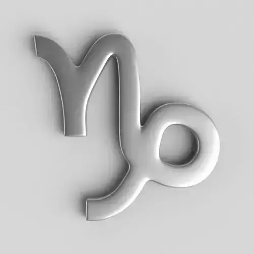 Capricorn Sign 3D model