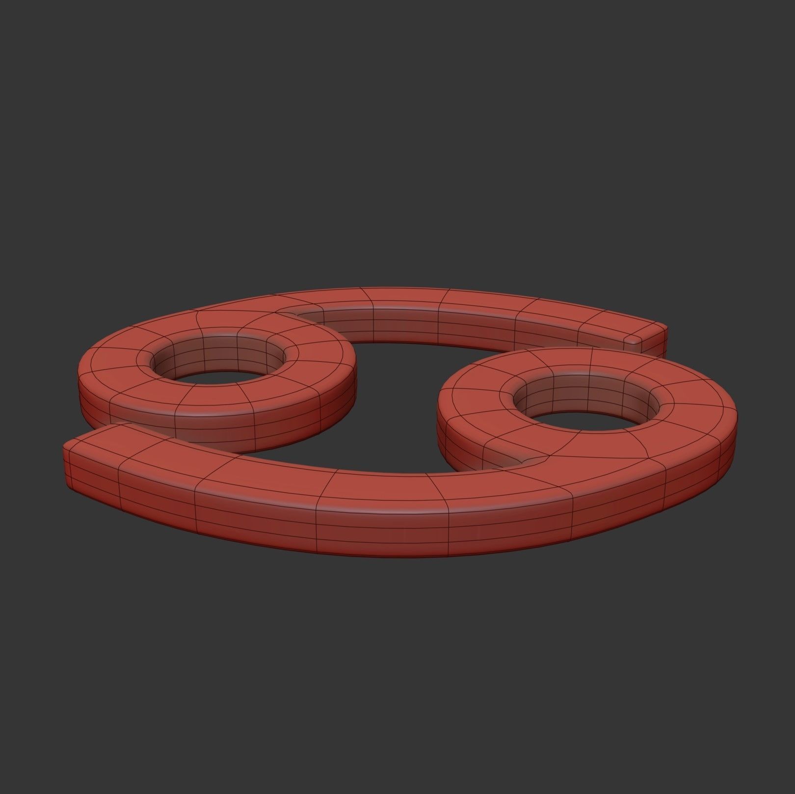 Cancer Sign 3D model_5