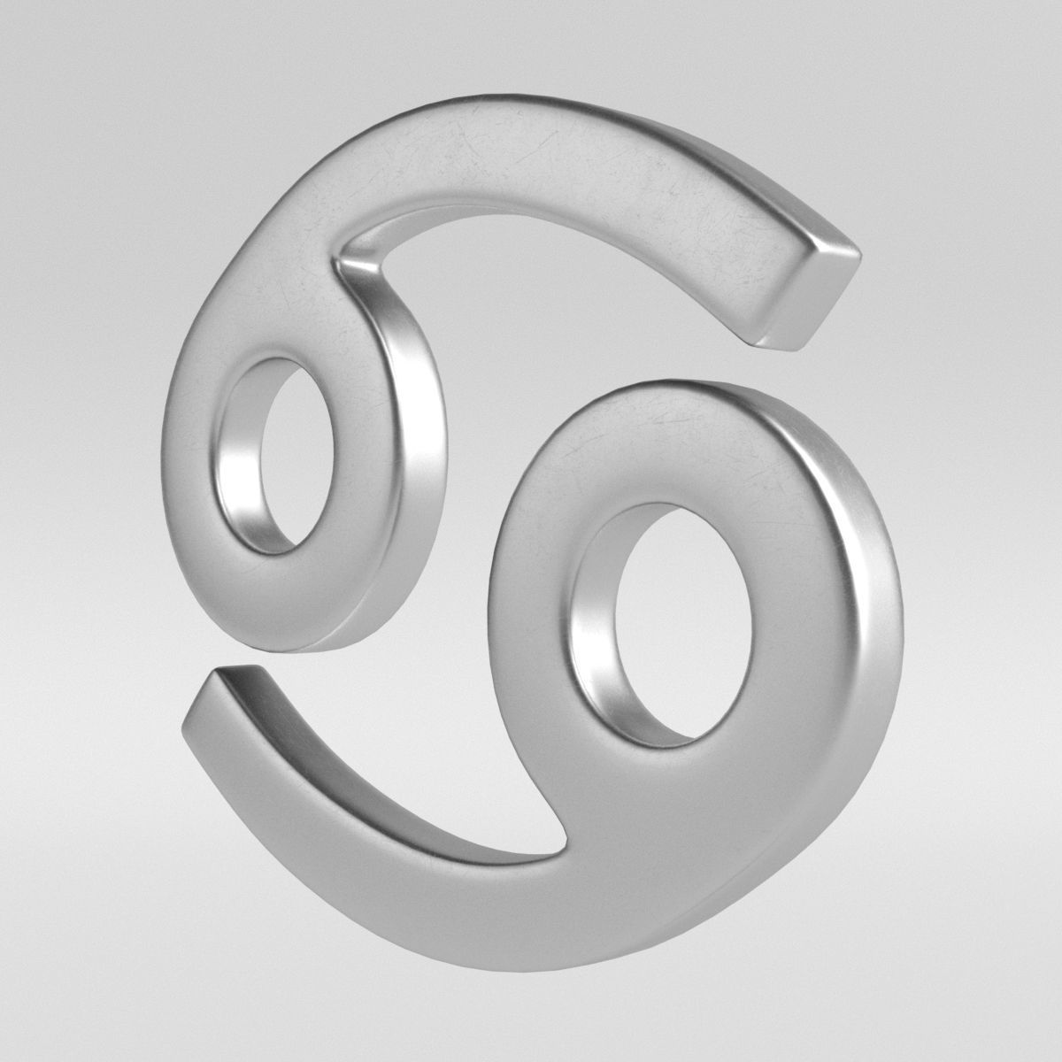 Cancer Sign 3D model_2