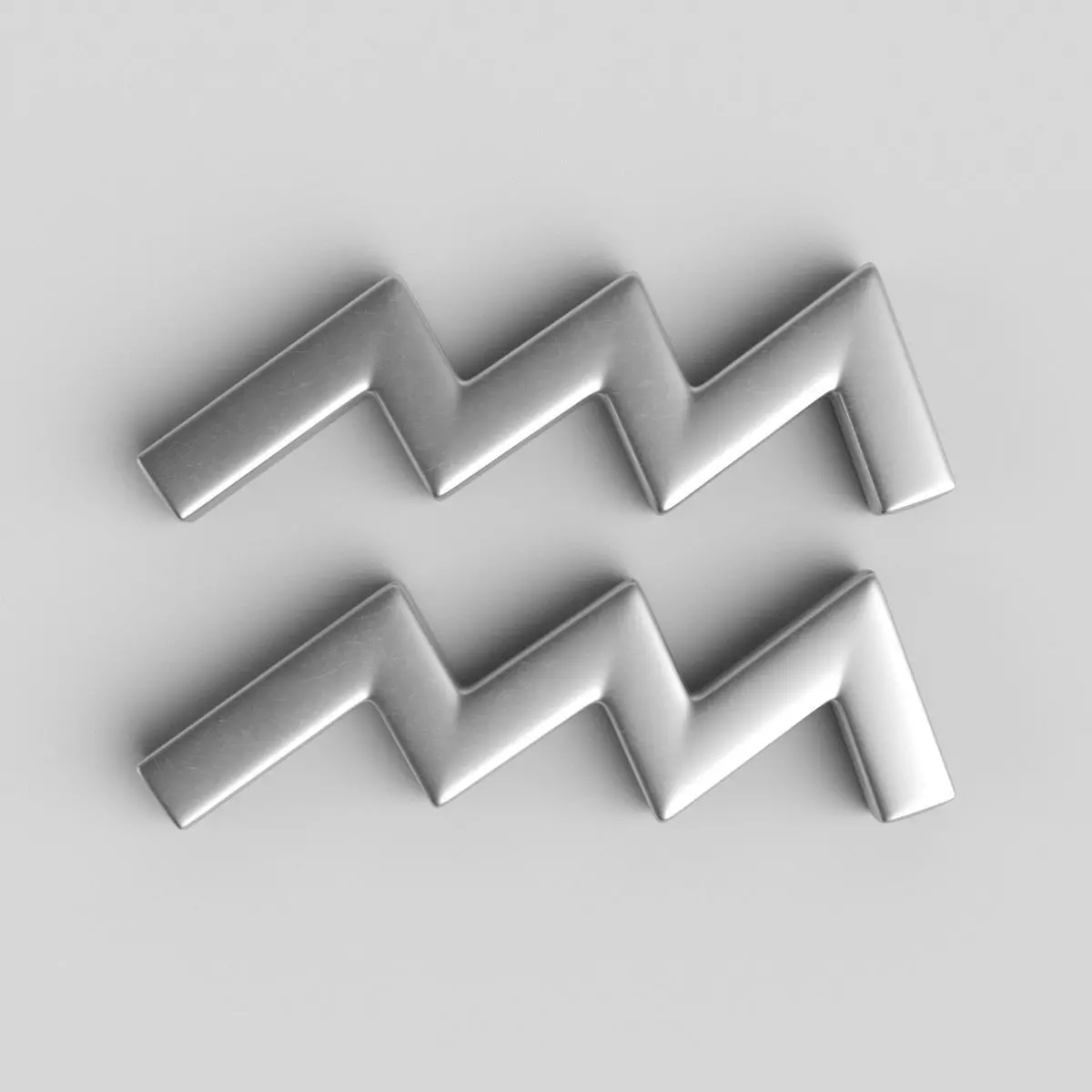 Aquarius Sign 3D model_0