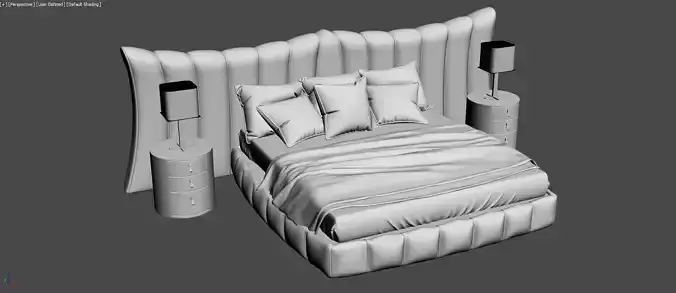 modern bed 3d  models