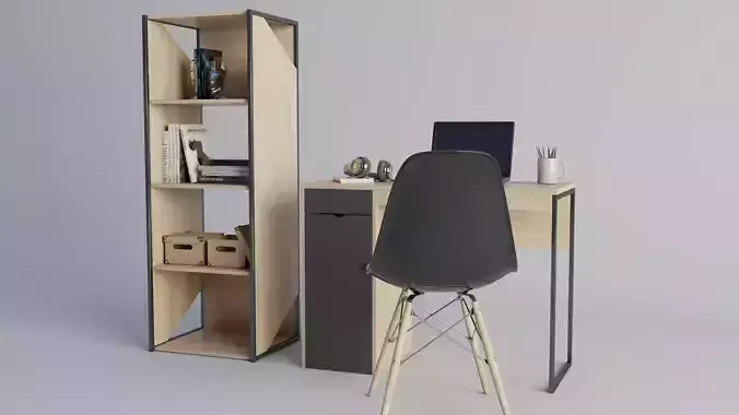  Home Office Setup 3D model