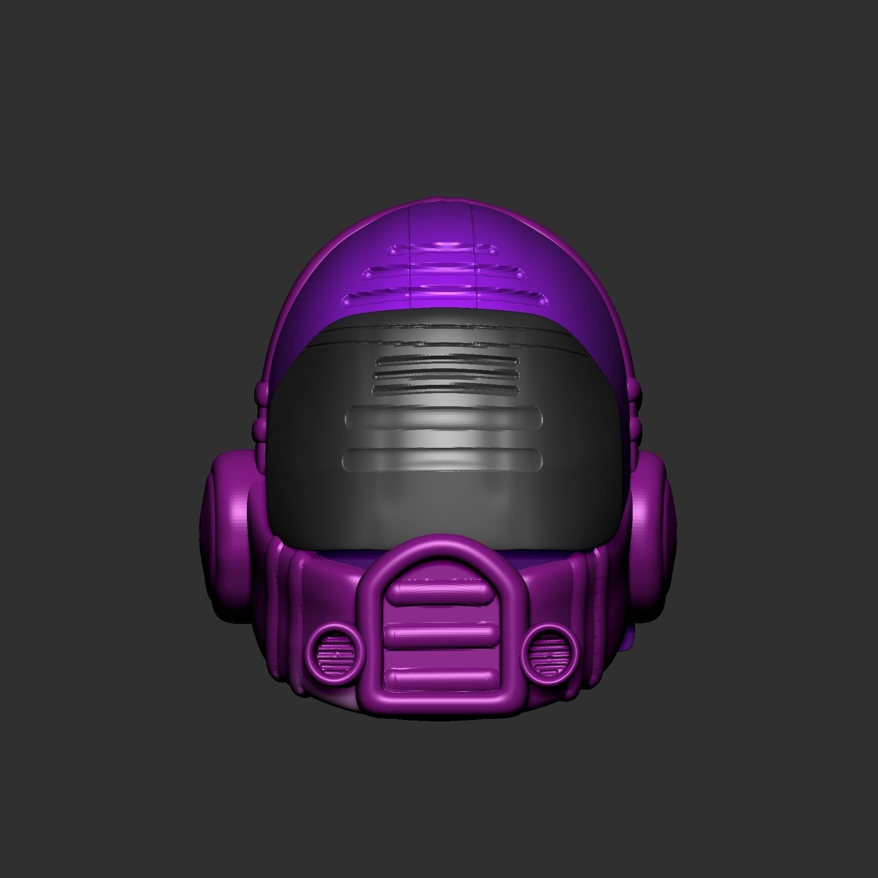 helmet high poly sculpt 3d printable ver 7 3D model 3D model_1