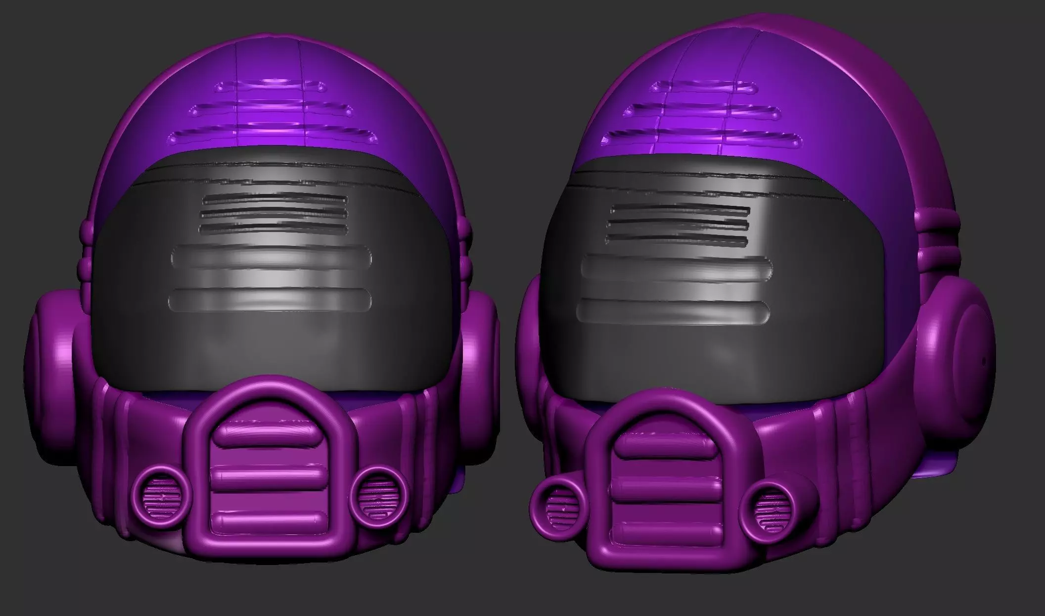 helmet high poly sculpt 3d printable ver 7 3D model 3D model_0