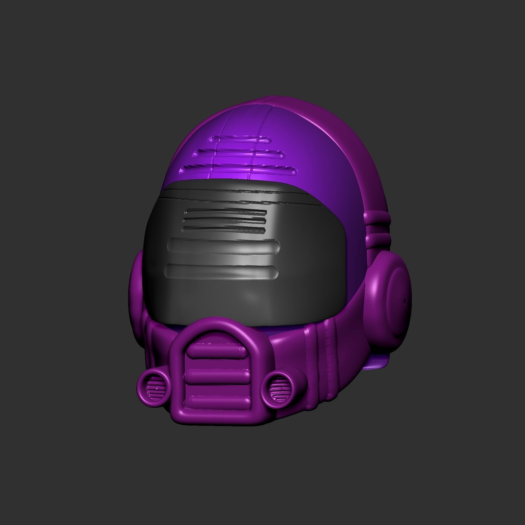 helmet high poly sculpt 3d printable ver 7 3D model 3D model_2