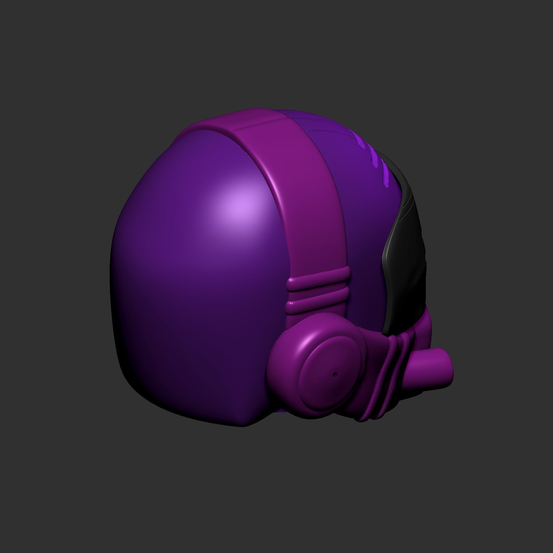 helmet high poly sculpt 3d printable ver 7 3D model 3D model_4