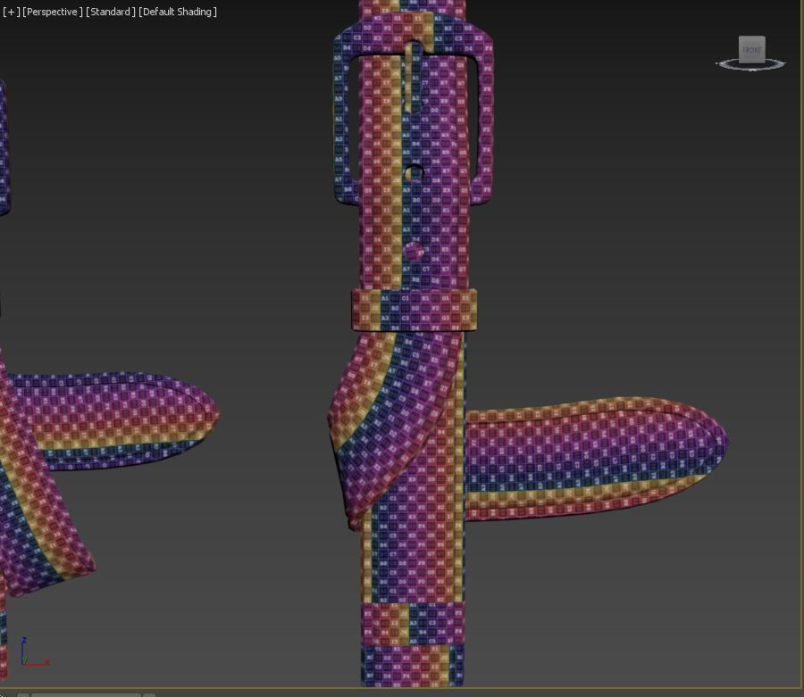 202 IMM Brush Leather Straps Vol 02 and UV and Video Tutorial Low-poly 3D model_39