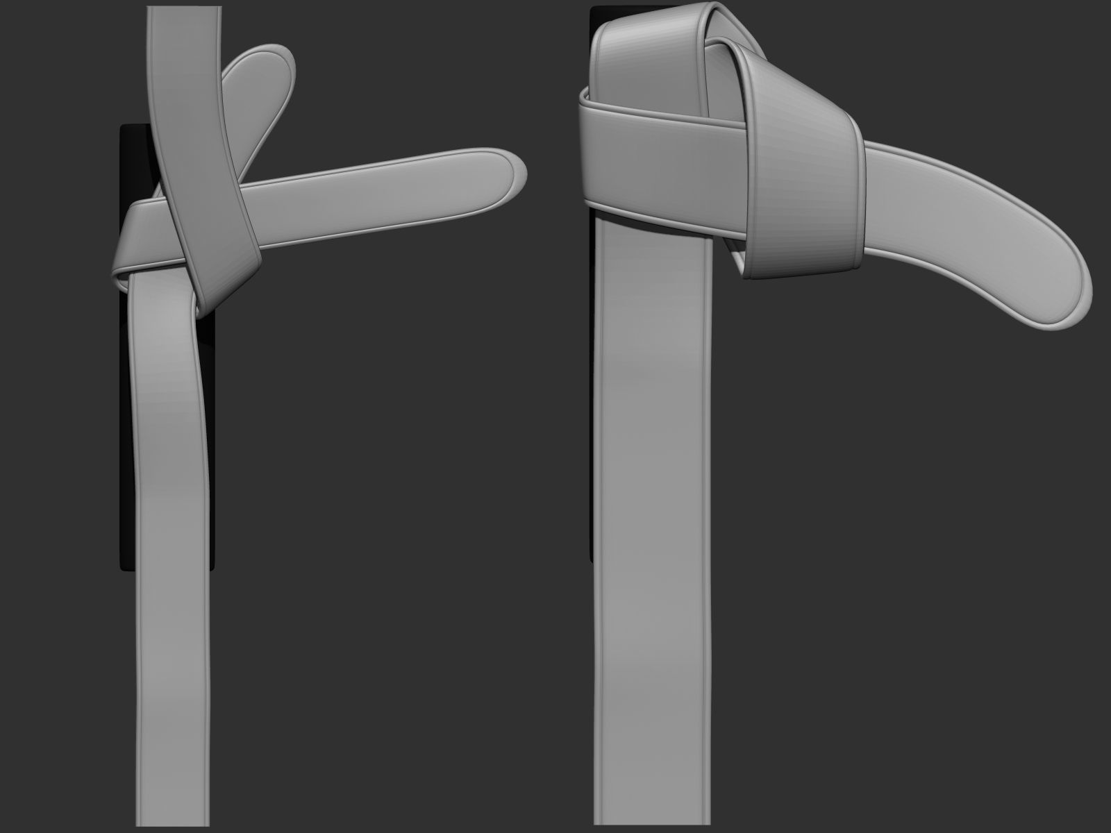 202 IMM Brush Leather Straps Vol 02 and UV and Video Tutorial Low-poly 3D model_24