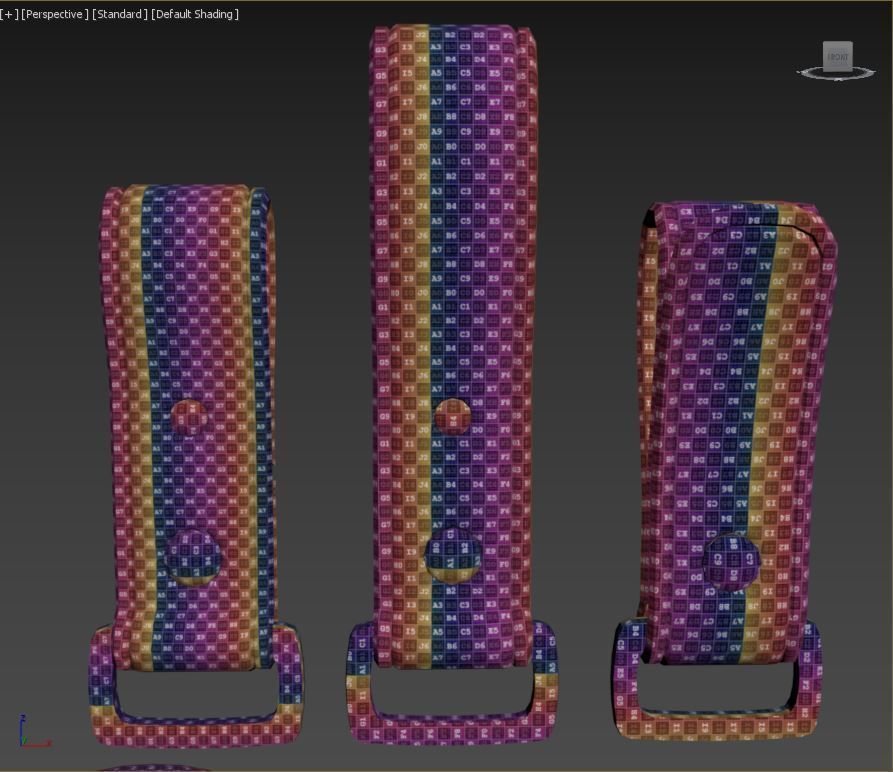202 IMM Brush Leather Straps Vol 02 and UV and Video Tutorial Low-poly 3D model_38