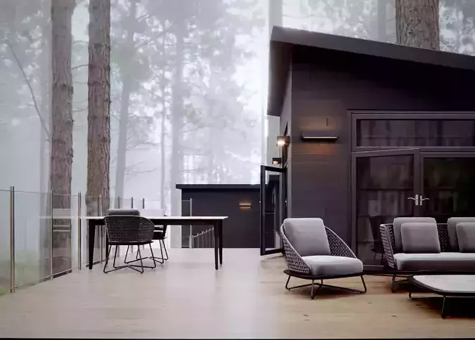 Wooden Terrace - 3dsMax and Corona Render 