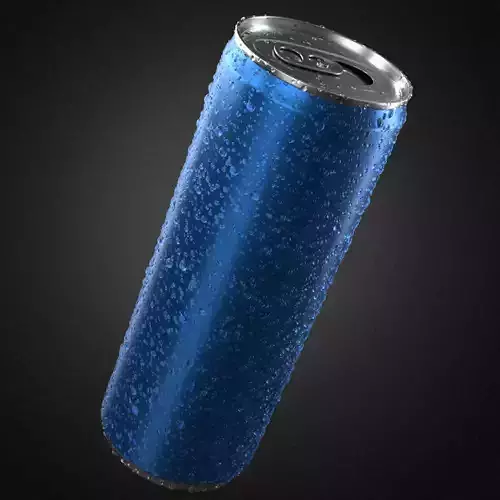 Beverage Can With Water Drops 330ml
