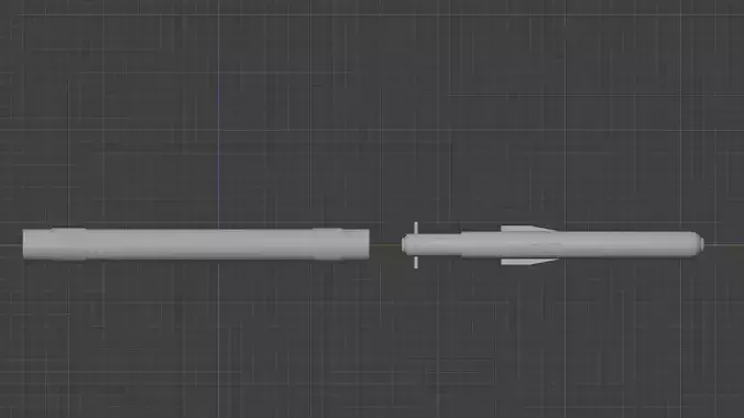 FGM-1 NLOS Stage 1 Low-poly 3D model