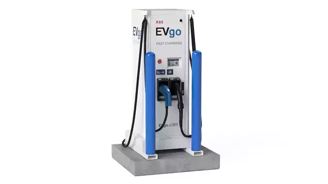 Electric Vehicle Charging Station EV GO 5 3D model