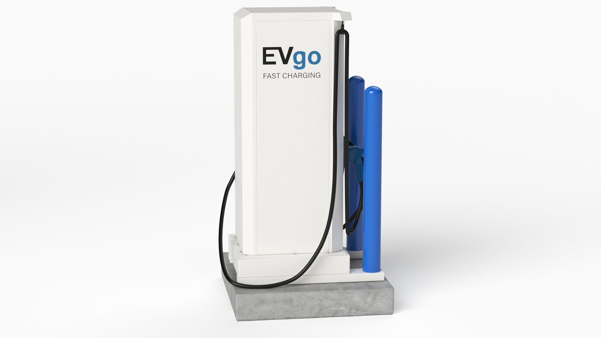 Electric Vehicle Charging Station EV GO 5 3D model_23