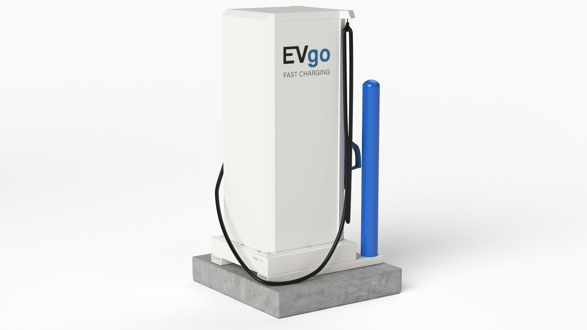 Electric Vehicle Charging Station EV GO 5 3D model_24