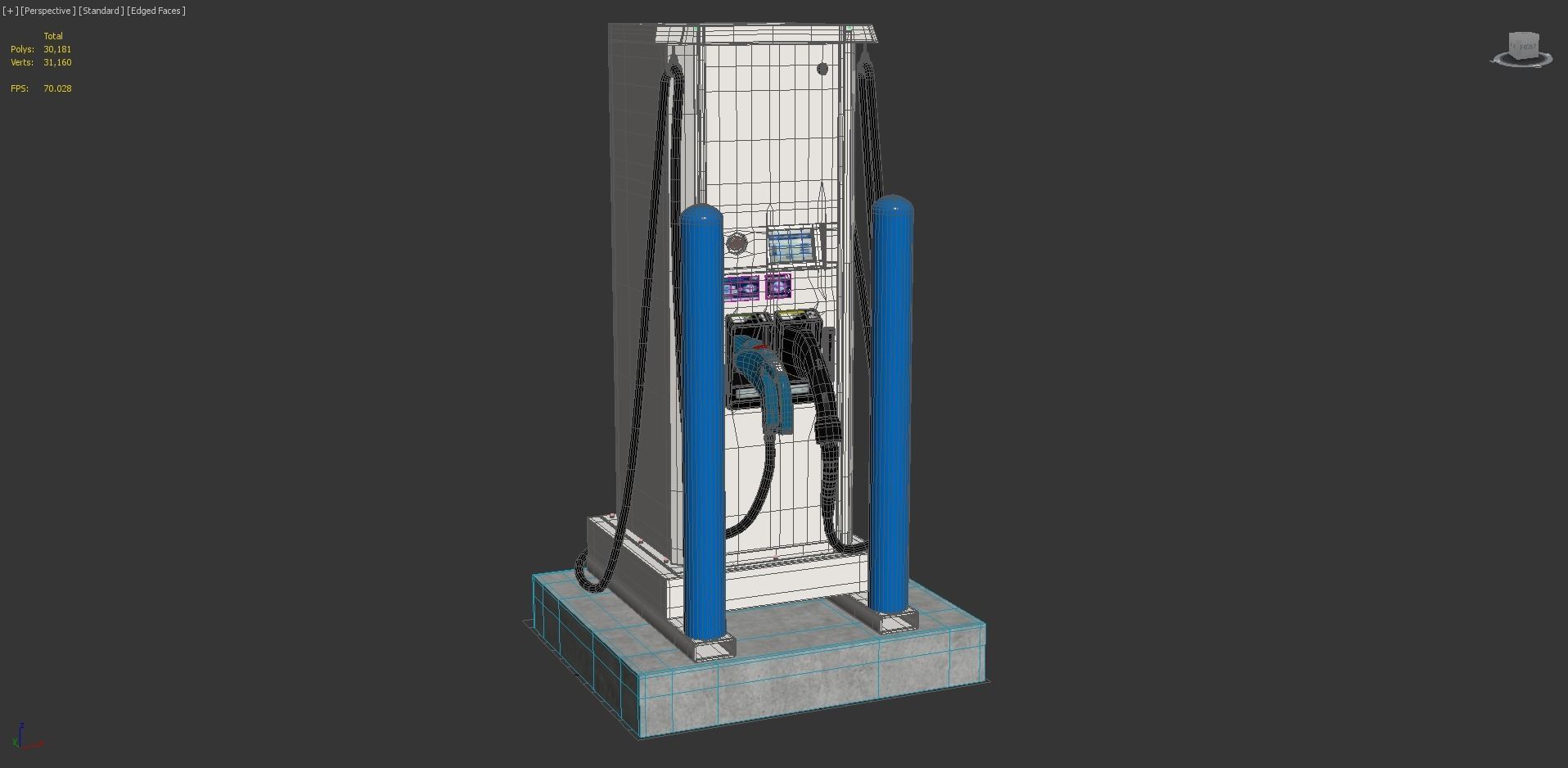 Electric Vehicle Charging Station EV GO 5 3D model_3