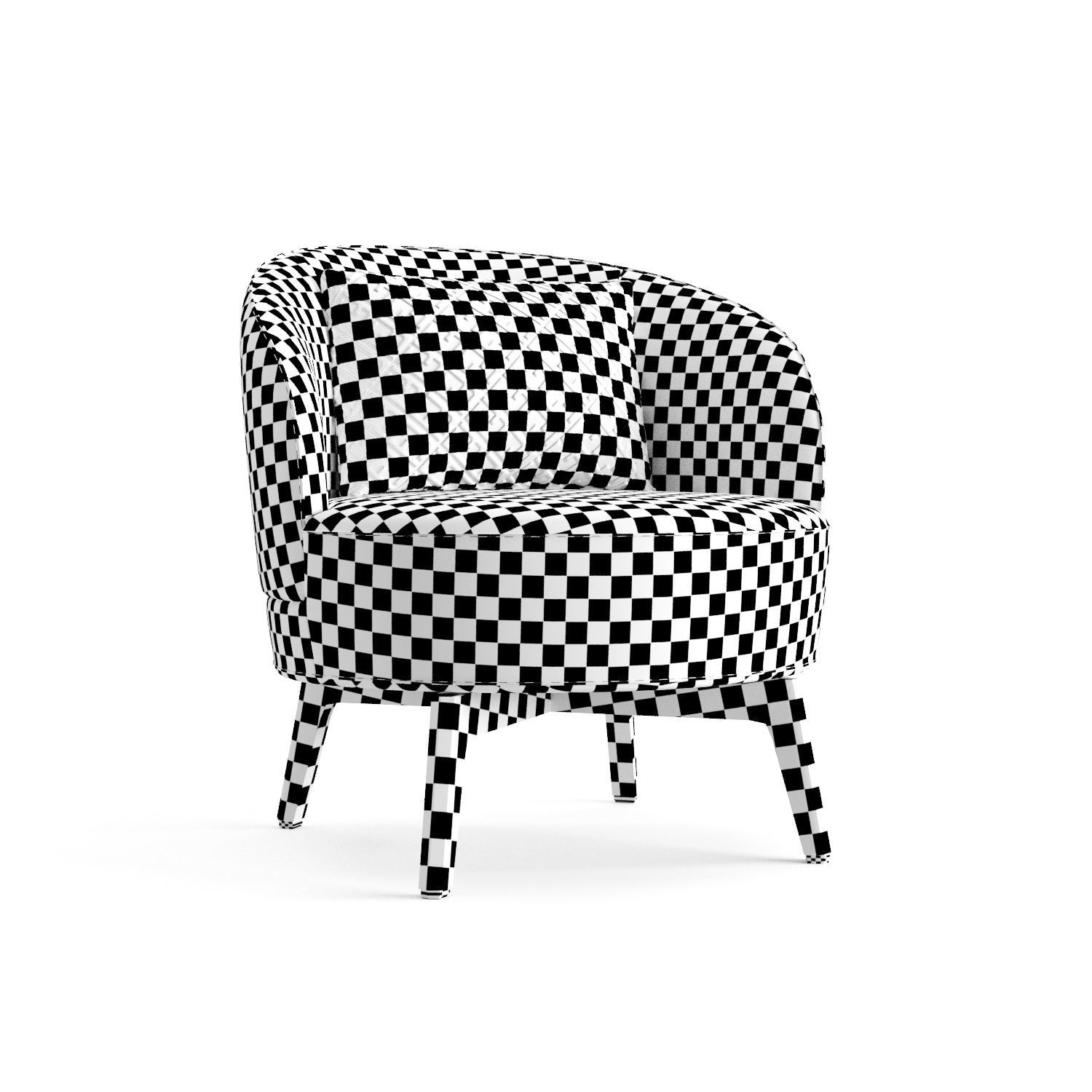 Fendi Casa Doyle Armchair 3D model_26