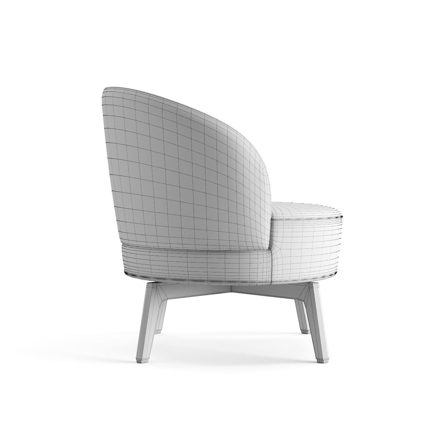 Fendi Casa Doyle Armchair 3D model_15