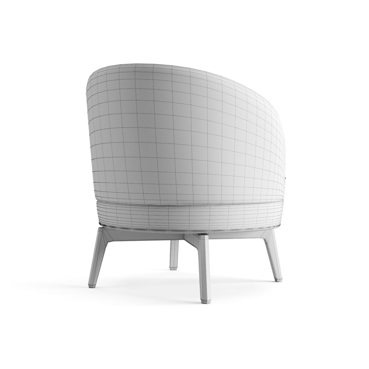 Fendi Casa Doyle Armchair 3D model_20