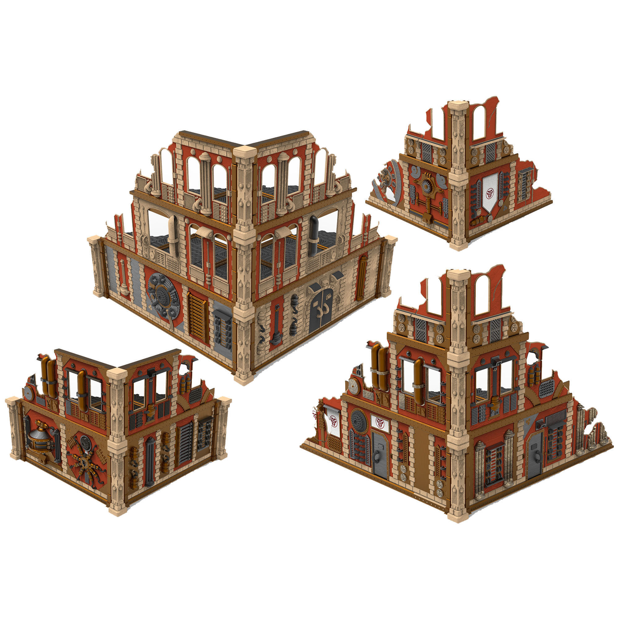 Damocles City Builder - Industrial Voltria - Modular Buildings 3D print model_14