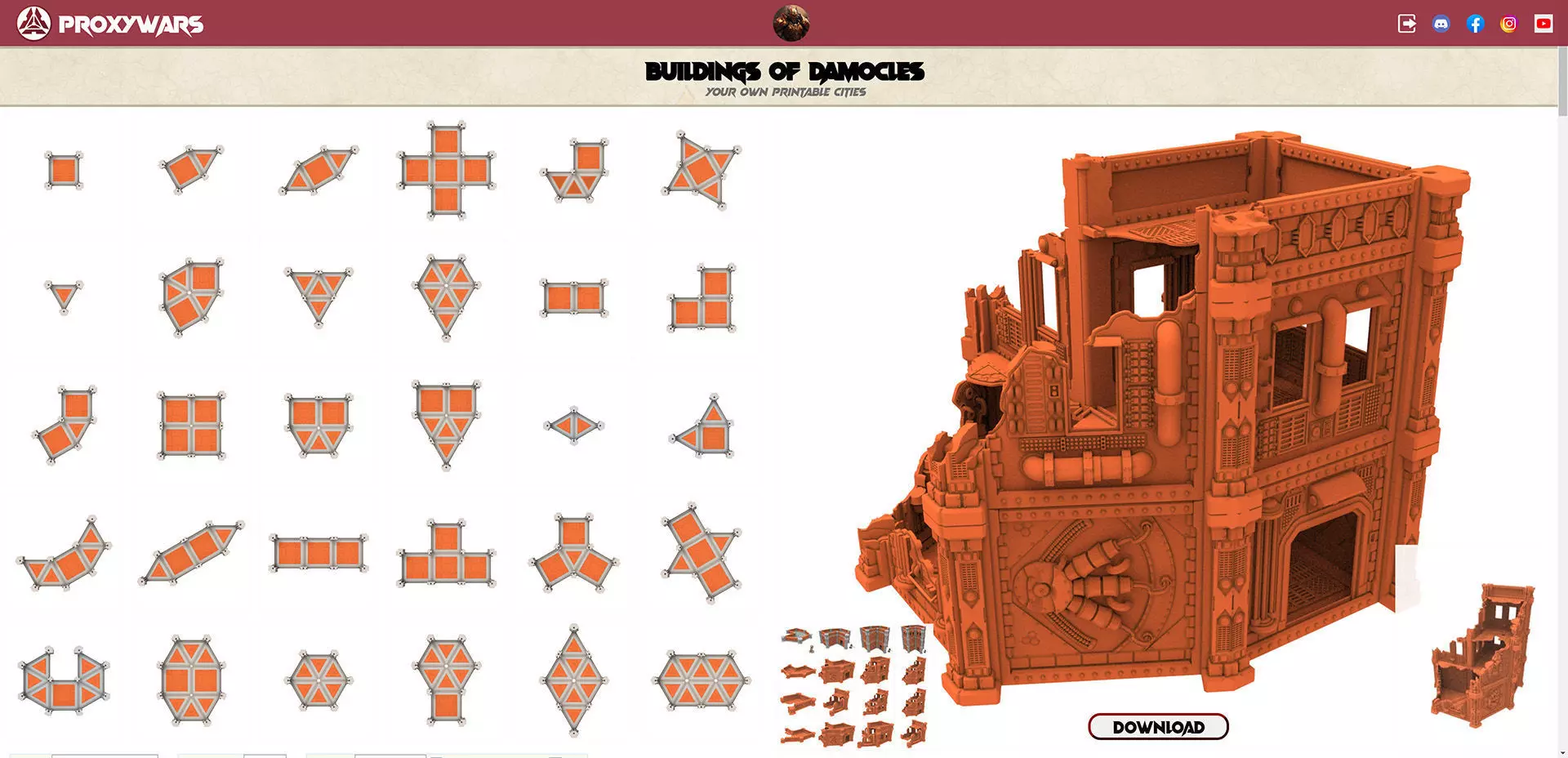 Damocles City Builder - Industrial Voltria - Modular Buildings 3D print model_0